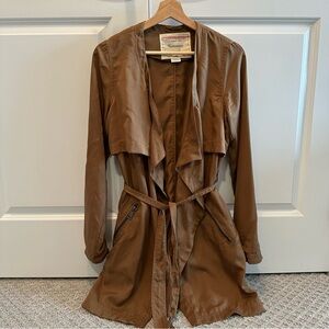 Anthropologie Open Jacket with Tie Waist